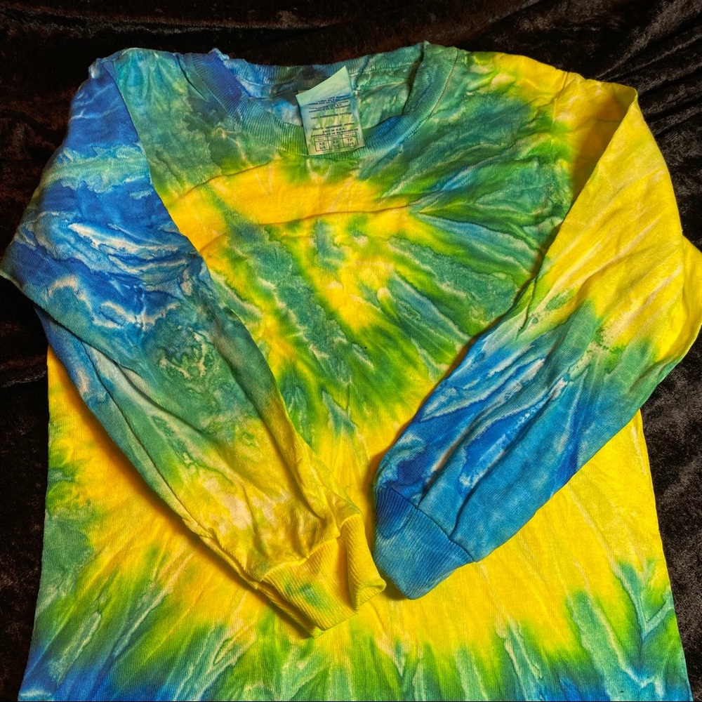Tie Dyed tee shirt unisex youth XS - Picture 1 of 6